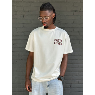 T-shirt "Pasta lover" - Blanc