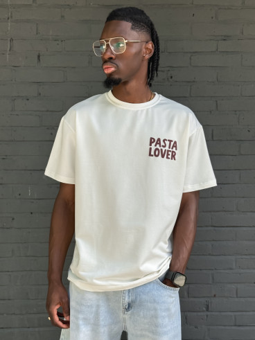 T-shirt "Pasta lover" - Blanc