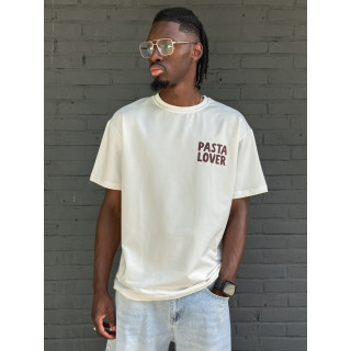 T-shirt "Pasta lover" - Blanc