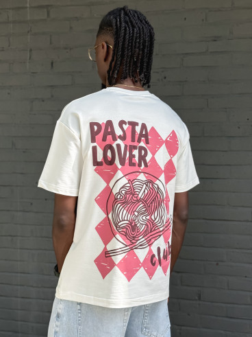 T-shirt "Pasta lover" - Blanc