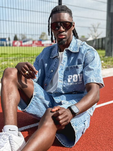Ensemble en jeans Télio - Bleu
