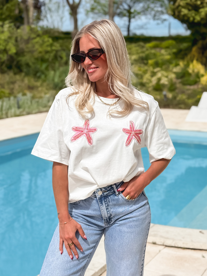 T-shirt Naëlys - Blanc T-shirt Naëlys - Blanc