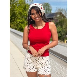 Bandana en crochet Anabella - Ecru