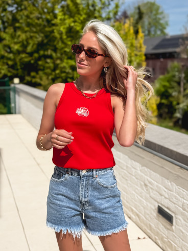 Débardeur Cléane - Rouge