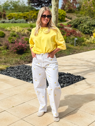 Jeans Limone - Blanc
