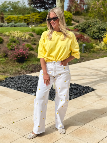 Jeans Limone - Blanc