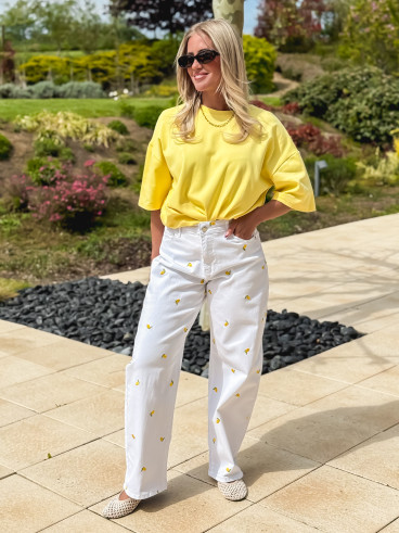 Jeans Limone - Blanc
