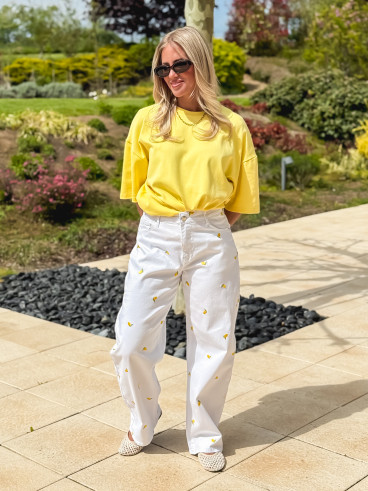 Jeans Limone - Blanc