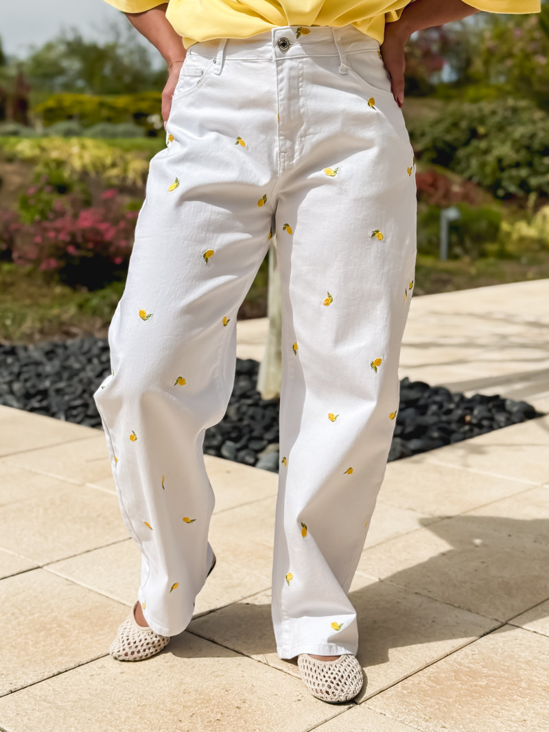 Jeans Limone - Blanc