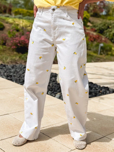 Jeans Limone - Blanc