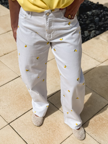 Jeans Limone - Blanc