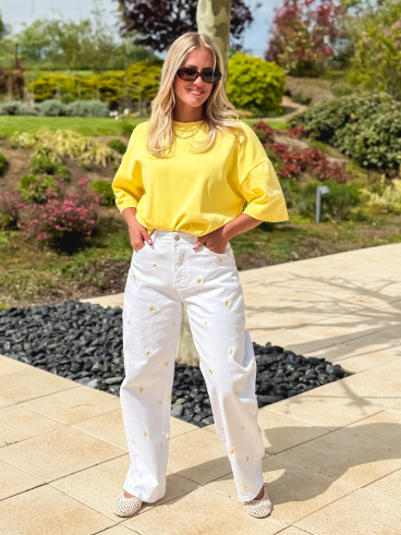 Jeans Ornella - Blanc