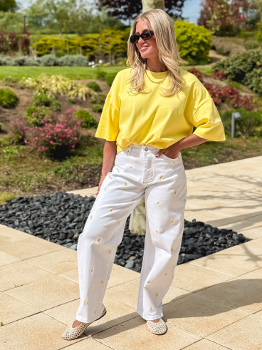 Jeans Ornella - Blanc