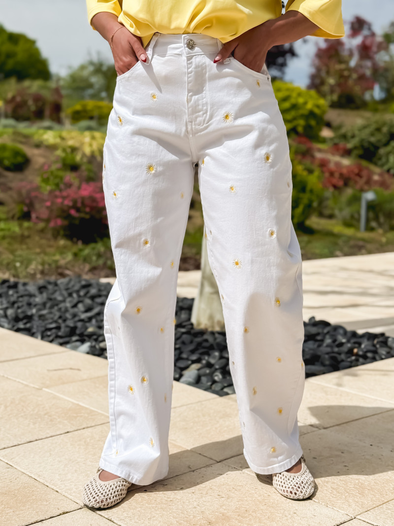 Jeans Ornella - Blanc