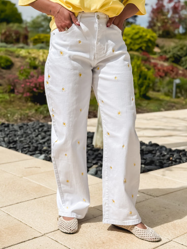 Jeans Ornella - Blanc