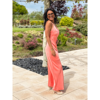 Robe longue Jana - Corail