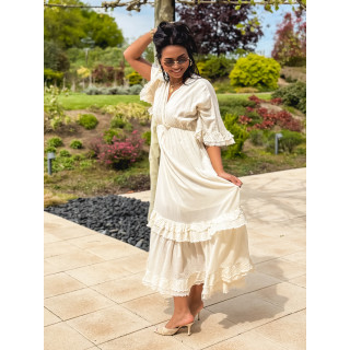 Robe longue Suzanne - Ecru