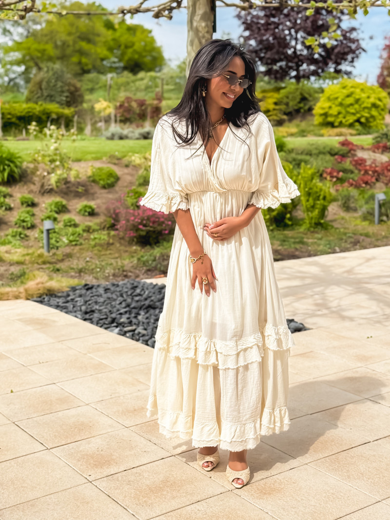 Robe longue Suzanne - Ecru