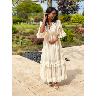 Robe longue Suzanne - Ecru