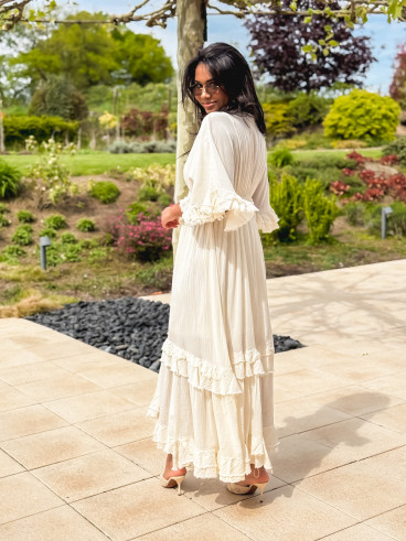 Robe longue Suzanne - Ecru