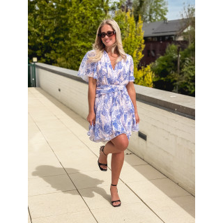 Robe courte Zayra - Bleu