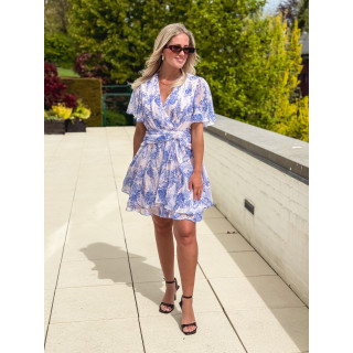 Robe courte Zayra - Bleu