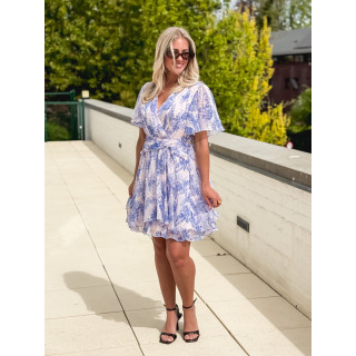 Robe courte Zayra - Bleu