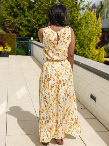 Ensemble à motifs Elzoria - Jaune