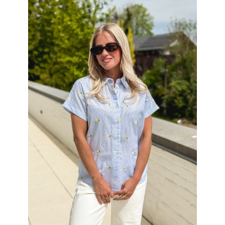 Chemise lignée Zoréa - Bleu