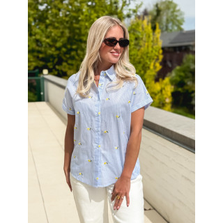 Chemise lignée Zoréa - Bleu