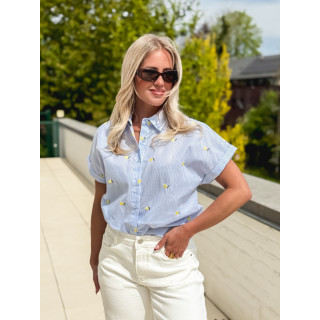 Chemise lignée Zoréa - Bleu