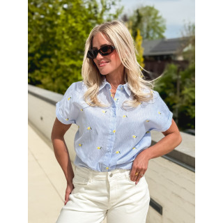 Chemise lignée Zoréa - Bleu