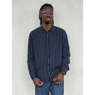 Chemise lignée Eden - Bleu marine