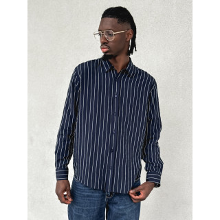 Chemise lignée Eden - Bleu marine