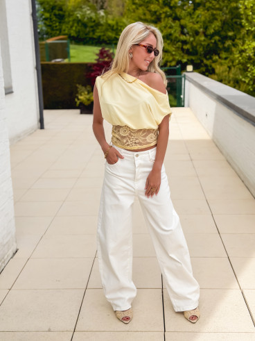 Jeans Maëlisa - Blanc Jeans Maëlisa - Blanc