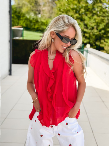 Blouse Lirya - Rouge