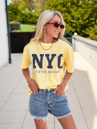 T-shirt "NYC" - Jaune