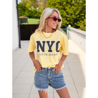 T-shirt "NYC" - Jaune