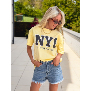 T-shirt "NYC" - Jaune