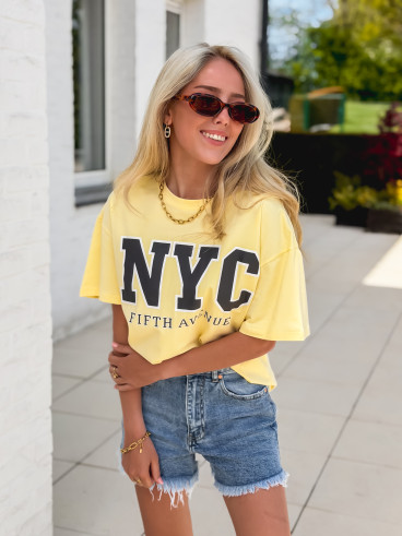 T-shirt "NYC" - Jaune