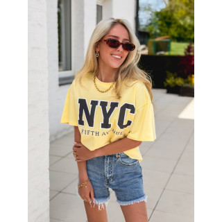 T-shirt "NYC" - Jaune