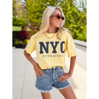 T-shirt "NYC" - Jaune