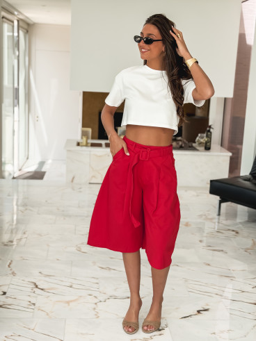 Crop T-shirt Clélia - Blanc