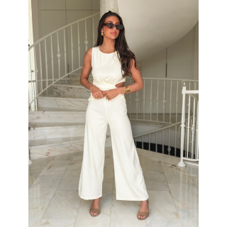 Combinaison pantalon Lénora - Crème