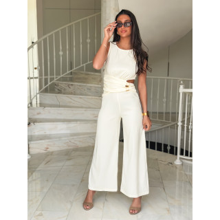 Combinaison pantalon Lénora - Crème