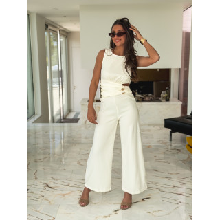 Combinaison pantalon Lénora - Crème