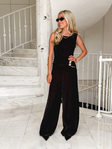 Combinaison pantalon Lénora - Noir