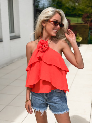 Blouse Zélora - Corail