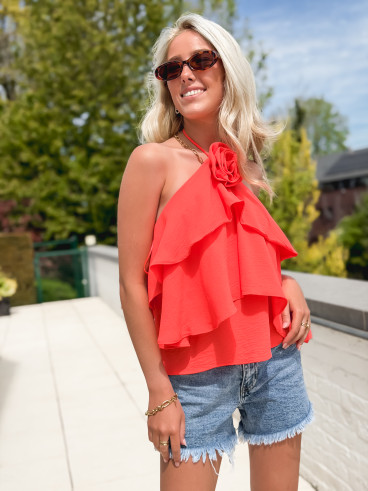 Blouse Zélora - Corail