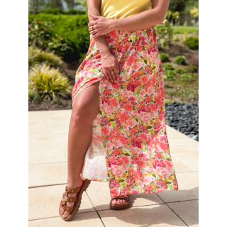 Jupe à motifs Vyana - Rose